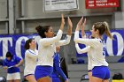 Volleyball vs Babson  Wheaton Women's Volleyball vs Babson College. - Photo by Keith Nordstrom : Wheaton, Volleyball, VB